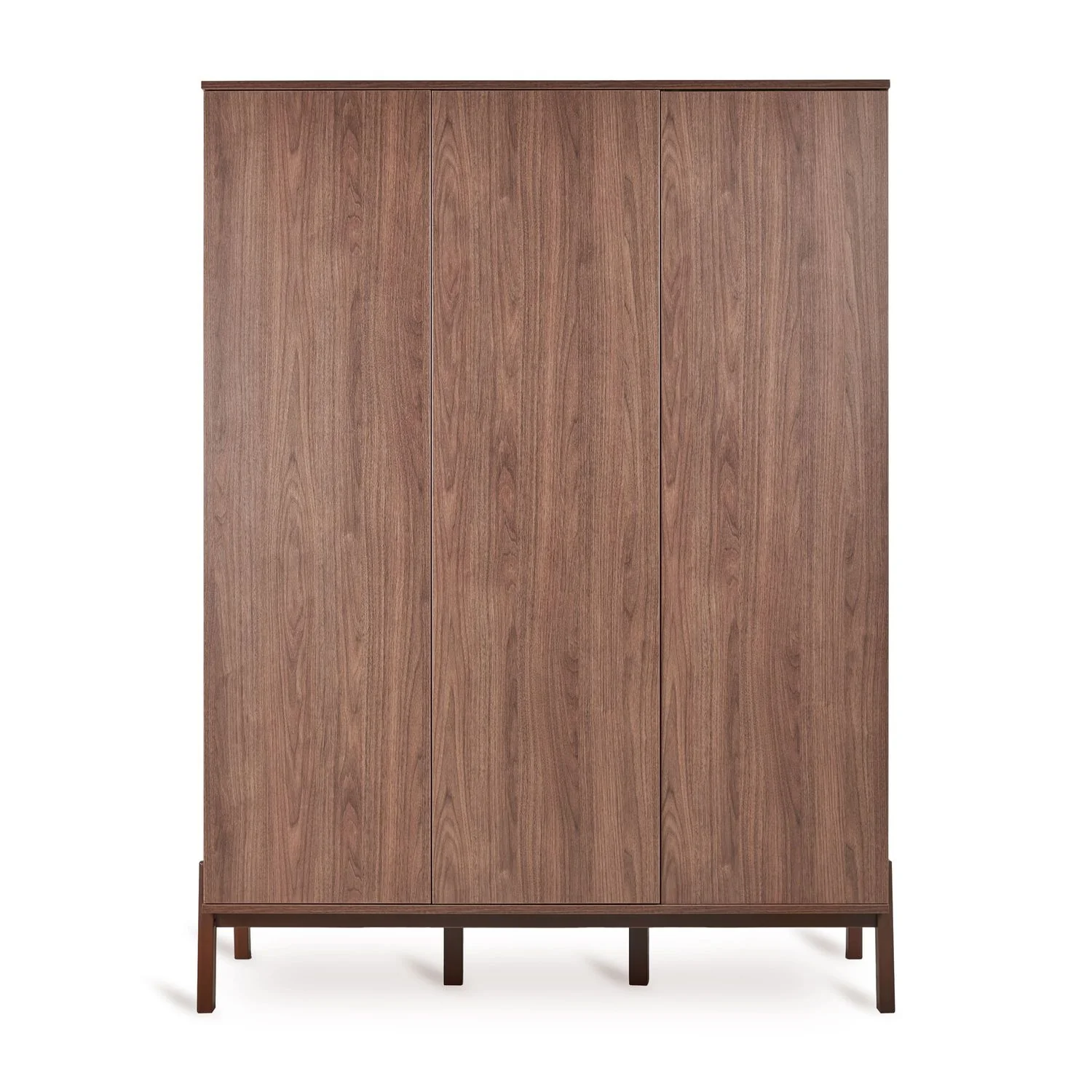 Quax Ashi Kleiderschrank XL | 3-türiger Babykleiderschrank mit Push-to-Open & viel Stauraum | Modernes Design für Babyzimmer, Breite: 144 cm, Höhe: 196 cm, Länge: 58 cm, Farbe: Ton