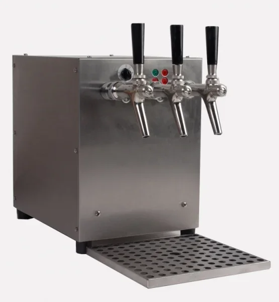 Glühweinzapfanlage, Getränke durchlauferhitzer - mit integriertem Luftkompressor, Edelstahl, 3-leitig 6 kW