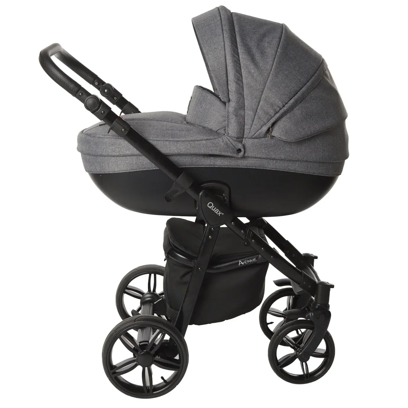 Quax Kinderwagen Avenue in Leinen Grau