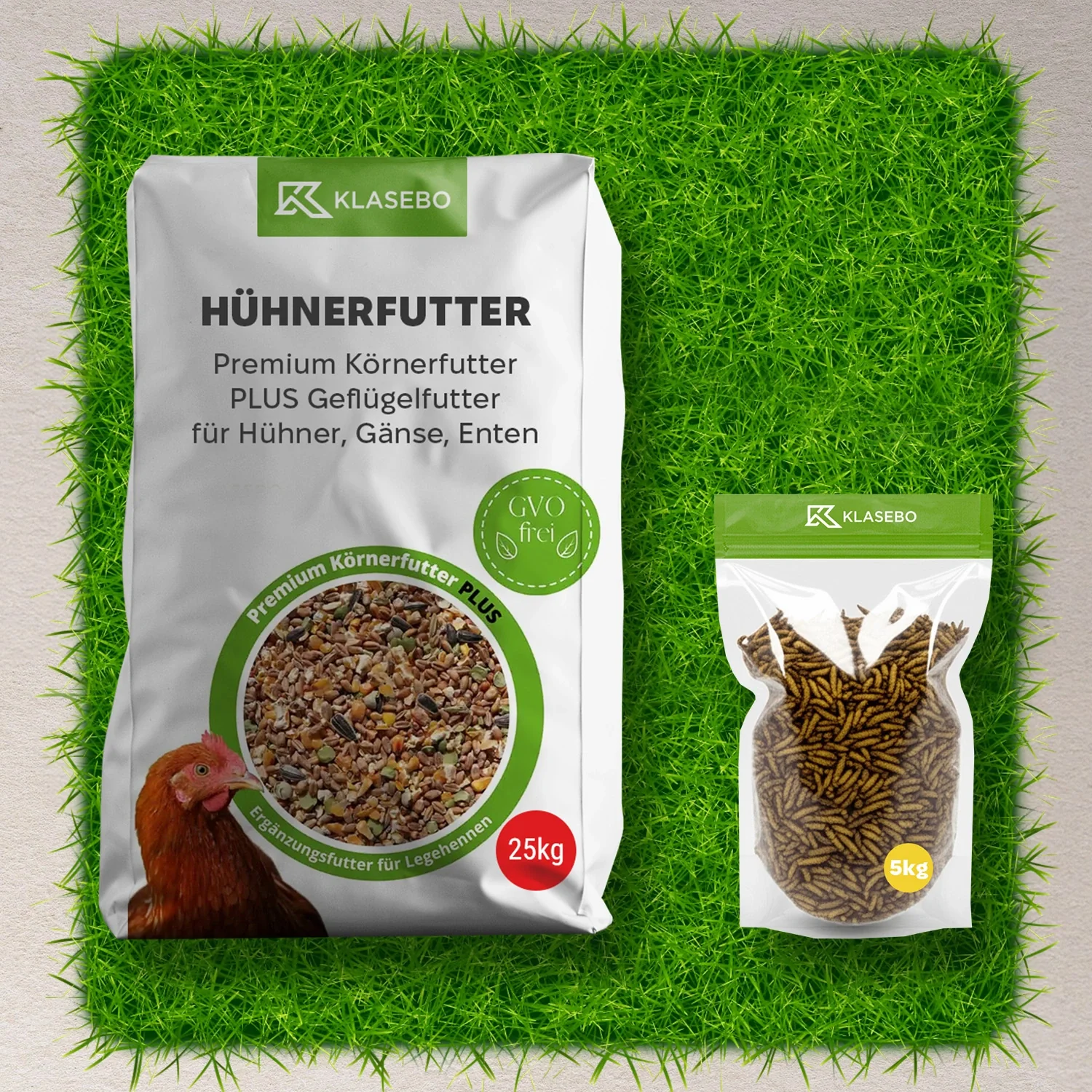 Set Hühnerfutter mit Insekten 30kg