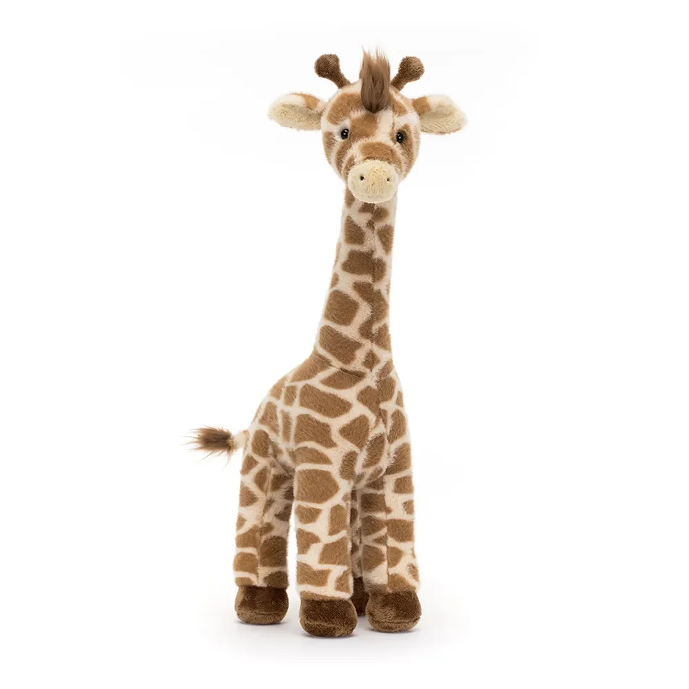 "Kuscheltier Giraffe, Stofftier weich, Plüschtier biologisch, 32cm, pastellfarben image"