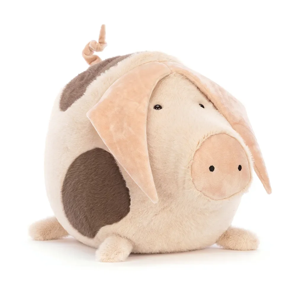 "Jellycat Higgledy Piggledy Old Spot Plüschschwein XXL, gepunktet, Kinderzimmerdeko image"