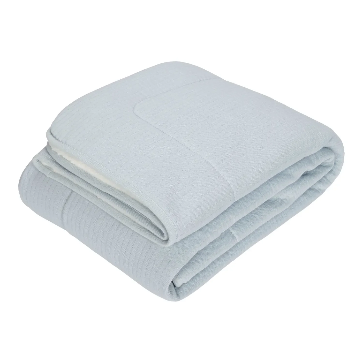 Little Dutch Kinderbettdecke - Pure, Farbe: Soft Blue