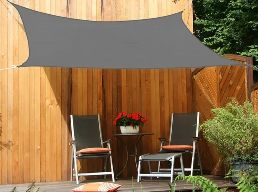 "Viereck-Sonnensegel wasserabweisend elfenbein 250 x 300cm image"