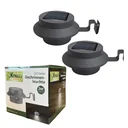 Solar LED Dachrinnenleuchte 2er Pack