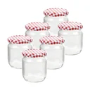 Einmachglas 425 ml, rund, 6er Set
