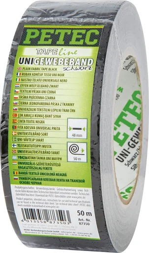 "Uni-Gewebeband schwarz, 48 x 50 mm image"