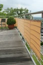 Balkonverkleidung, sisal, 75 x 300 cm