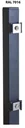 Pfosten für Doppelstab- und Einstabmatten 1700 x 40 x 40 mm - anthrazit