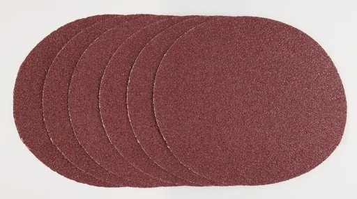 "Schleifpapier Set, Durchmesser 125 mm, selbstklebend, 6 Stück (je 2 x K60-K80-K120) image"