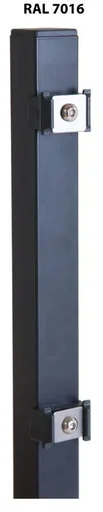 "Pfosten für Doppelstab- und Einstabmatten 1500 x 40 x 40 mm - anthrazit image"