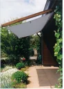 Seilspann-Sonnensegel silbergrau  270 x 140cm