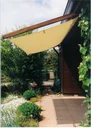 Seilspann-Sonnensegel  elfenbein 270 x 140cm