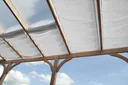 Seilspann-Sonnensegel weiss 220 x 91cm