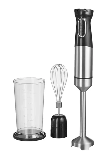 "Power Stabmixer-Set 1500 Watt Edelstahl, inklusive Rührbecher & Rührbesen image"