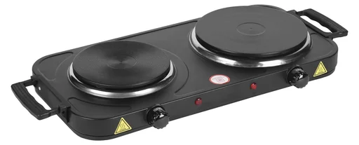 Doppelkochplatte 2000 Watt, schwarz