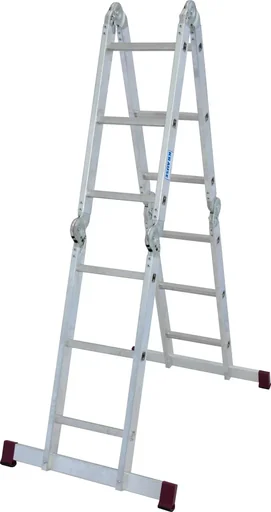 CORDA Gelenk-UniversalLeiter 4x3 Sprossen + Plattform-Set