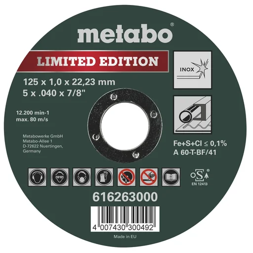 Trennscheiben Inox Special Edition II 125 mm