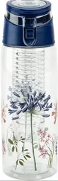 Trinkflasche mit Fruchteinsatz (Farbe: blau)