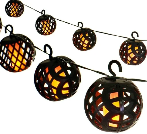 Solar-Lichterkette Feuerball