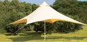 Sonnensegel  Pyramide für Camping und Freizeit Set
