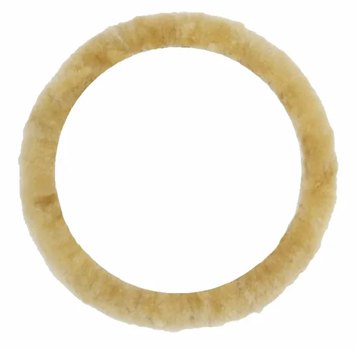 "Lammfell Lenkradbezug beige image"