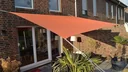 Viereck-Sonnensegel wasserabweisend teracotta  300 x 400cm