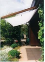 Sonnensegel-Komplettbausatz, weiß, 330 x 200 cm