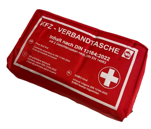 "KFZ-Verbandtasche "rot" DIN 13164:2022 image"