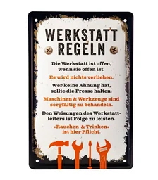Blechschild 