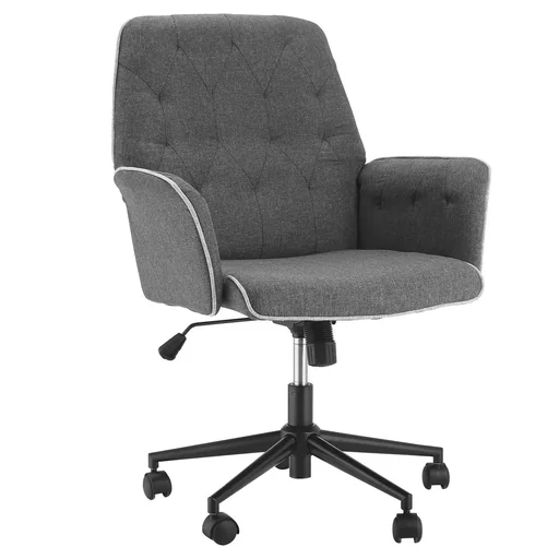 "Bürostuhl mit Wippfunktion Drehstuhl Home-Office-Stuhl höhenverstellbarer Schreibtischstuhl ergonomisch 360°-Drehräder S image"