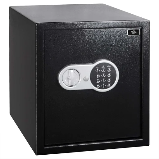 "Elektrischer Dokumentensafe 35 x 40 x 40cm schwarz image"