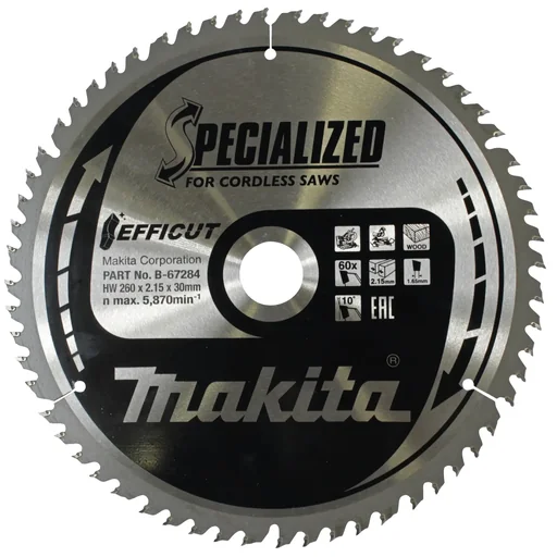 "EFFICUT Sägeblatt 260x30x60Z image"