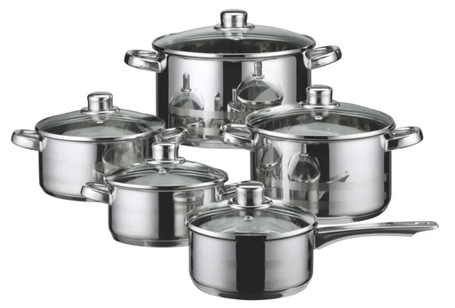 "Skyline Topfset, 10-teilig, Edelstahl image"