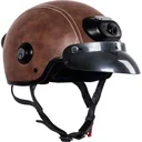 Airwheel C6 Motorradhelm braun/schwarz