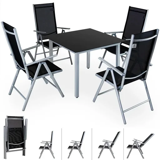 Gartenset Aluminium Bern 4+1
