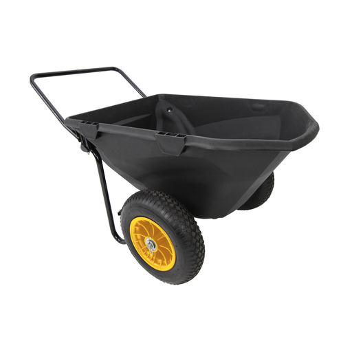 "Polar Schubkarre Cub Cart 198L 71×127×74 cm Schwarz – 181 kg Traglast, Vollgummi-Räder image"