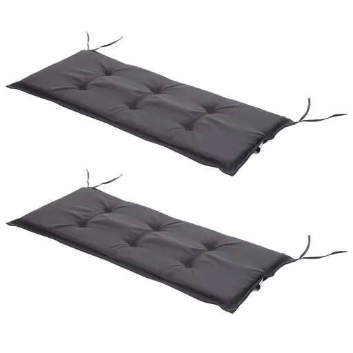 Sofakissenset 2-teilig, Polyester grau