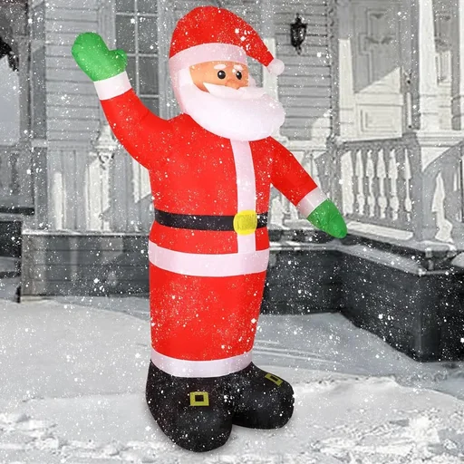 "Weihnachtsmann aufblasbar XXL mit Beleuchtung 250 x 180 x 115cm image"