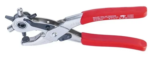 Revolver Lochzange und Ösenzange incl. je 20 Ösen in A, B und C