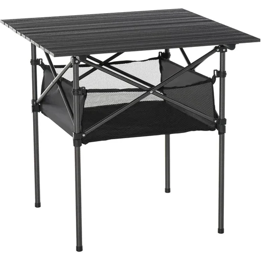 "Campingtisch aus Aluminium faltbar Klapptisch Falttisch mit Netztasche tragbarer Picknicktisch für Camping Garten Party image"