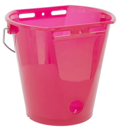 Kälber Tränkeeimer 8 l, rosa transparent mit Skala