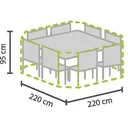 Außenabdeckung für achteckiges Gartenset