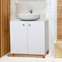 Badschrank Bad Unterschrank Badmöbel Weiß
