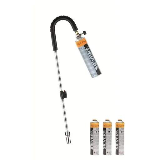 "Sievert Unkrautbrenner mit Piezo und 3x Sievert Gasflasche image"