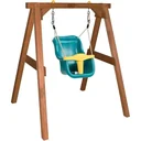 Babyschaukel Braun mit Sitz