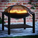 Kamin mit Holzablagefach 55cm