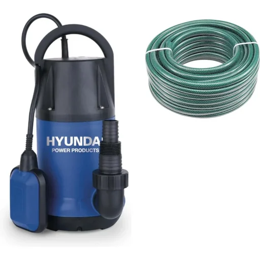 "Tauchpumpe inklusive 10M Gartenschlauch - 6000 l / h - 250W - für klares und leicht verschmutztes Wasser image"