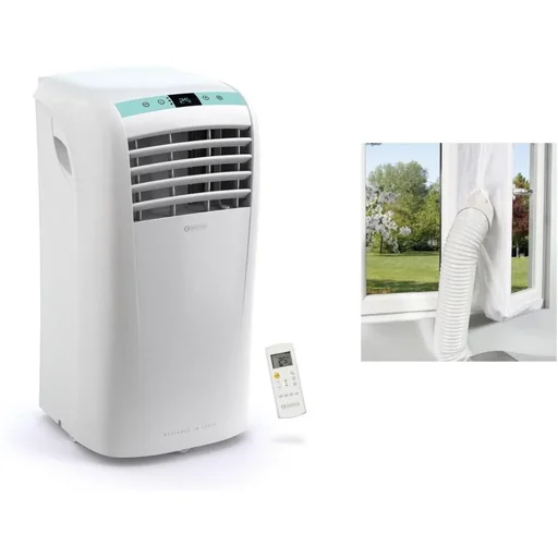 "Mobiles Klimagerät mit Luftschlauch und Fensterdichtungssatz - Splendid Dolceclima 10P - 1000W - Max. 30m² image"
