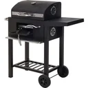 Vargan Holzkohlengrill / Barbecue - mit Tisch - auf Rädern